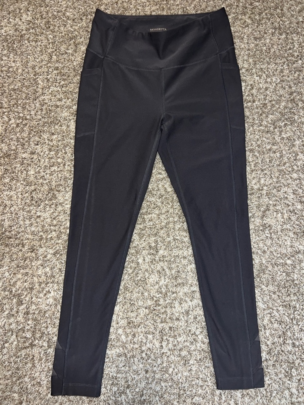 Mondetta Performance + LUXURY High-Rise Leggings- Pockets & Ankle Detailing Sz M - Picture 2 of 11